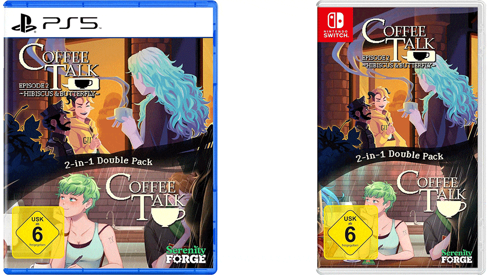 „Coffee Talk 1 + 2 Double Pack“ für Playstation 5/4 & Nintendo Switch ab Oktober 2023