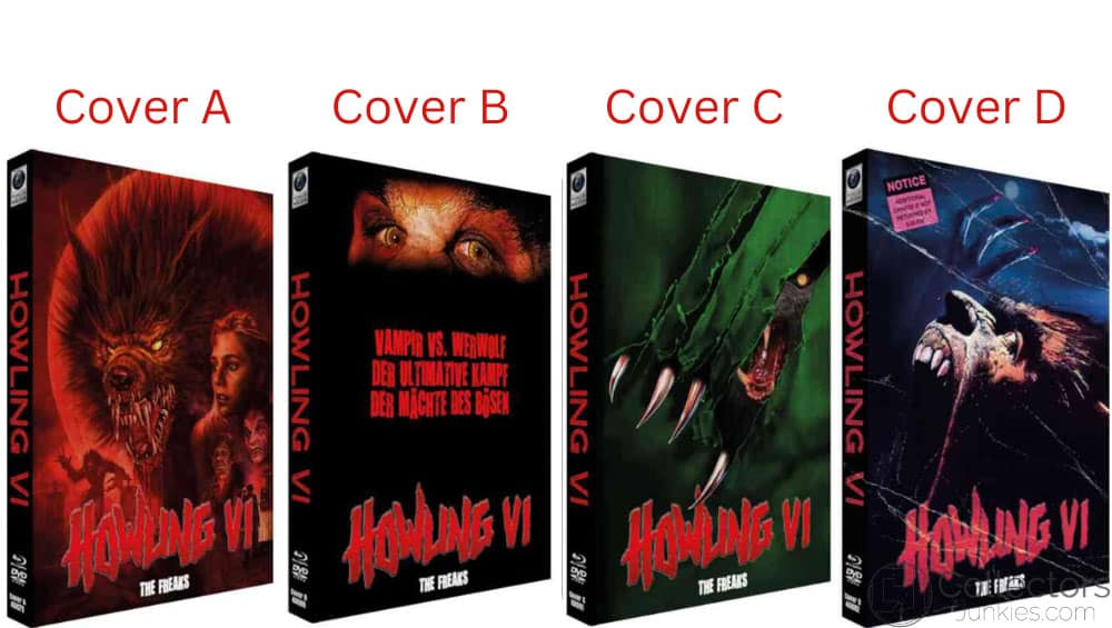„Howling 6 – The Freaks“ in 4 Blu-ray Mediabooks ab Oktober 2023