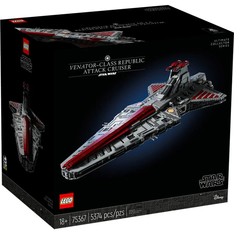 LEGO Star Wars „Republikanischer Angriffskreuzer der Venator-Klasse“ #75367 ab Oktober 2023 – Update