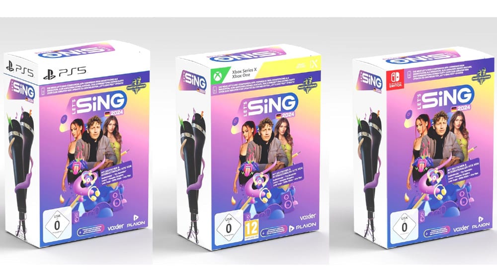 „Let’s Sing 2024 German Version“ inkl. 2 Mics ab November 2023 für Playstation 5/4, Xbox Sries X/ One & Nintendo Switch