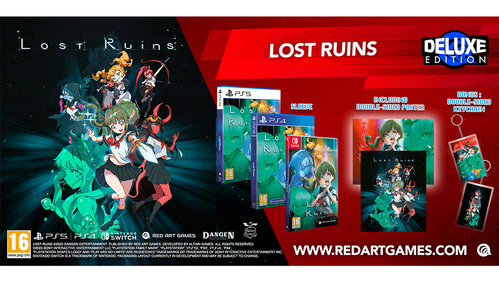 „Lost Ruins“ als Deluxe Edition & Standard Variante für Playstation 5/4 & Nintendo Switch ab Q2 2024
