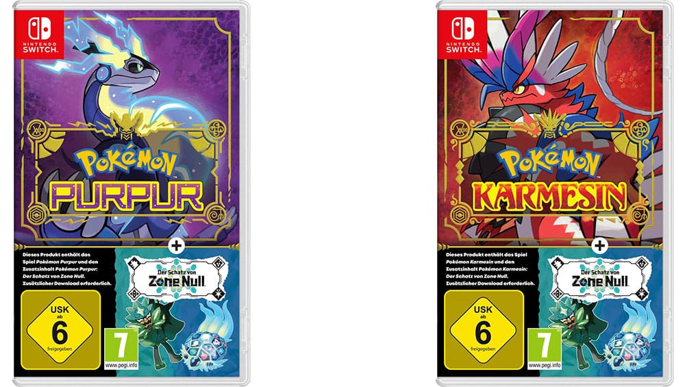 „Pokémon Purpur & Karmesin“ + Der Schatz von Zone Null Erweiterung ab November 2023 für Nintendo Switch