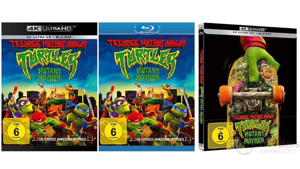 „Teenage Mutant Ninja Turtles – Mutant Mayhem“ im  4K Steelbook & Standard Varianten auf 4K UHD, Blu-ray & DVD ab Q4 2023 – Update9