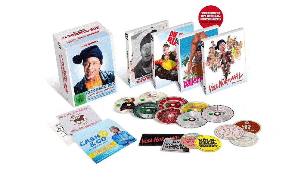 Tom Gerhardt: „Die Tommie-Box“ Limitierte Capbox (4 Blu-rays + 4 DVDs) ab Oktober 2023 – Update2