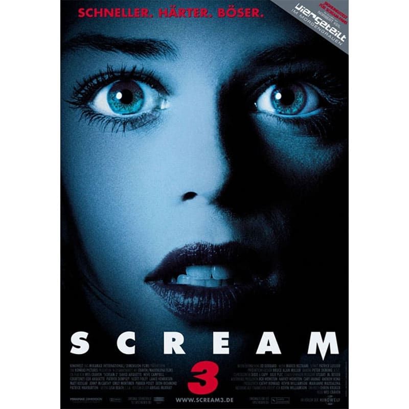 „Scream 3“ als 4K Standard Variante ab Februar 2024