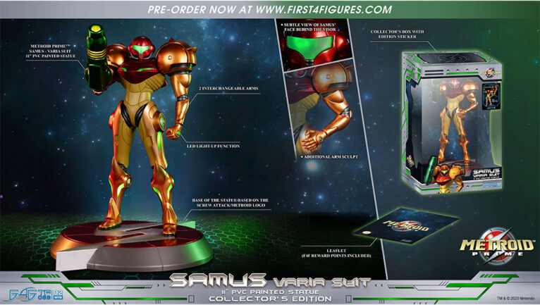 „Metroid Prime Samus Varia Suit“ PVC Statue von First4Figures ab 3. Quartal 2024