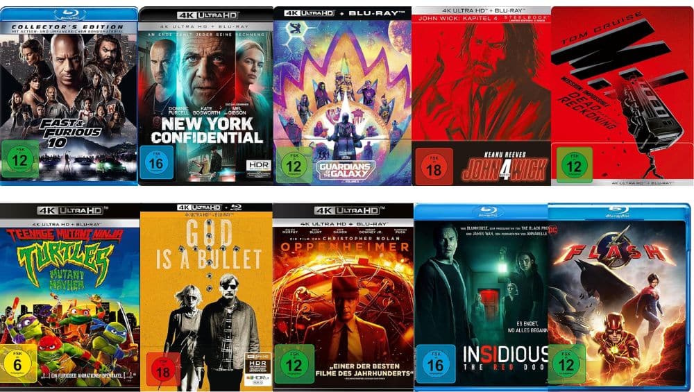 Reduzierte Filme auf 4K UHD & Blu-ray bei Amazon durch Rabatt-Coupons