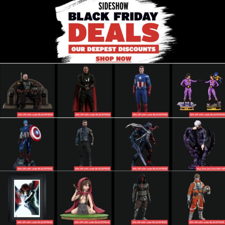 Black Friday Sale bei Sideshow mit reduzierten Figuren & Statuen