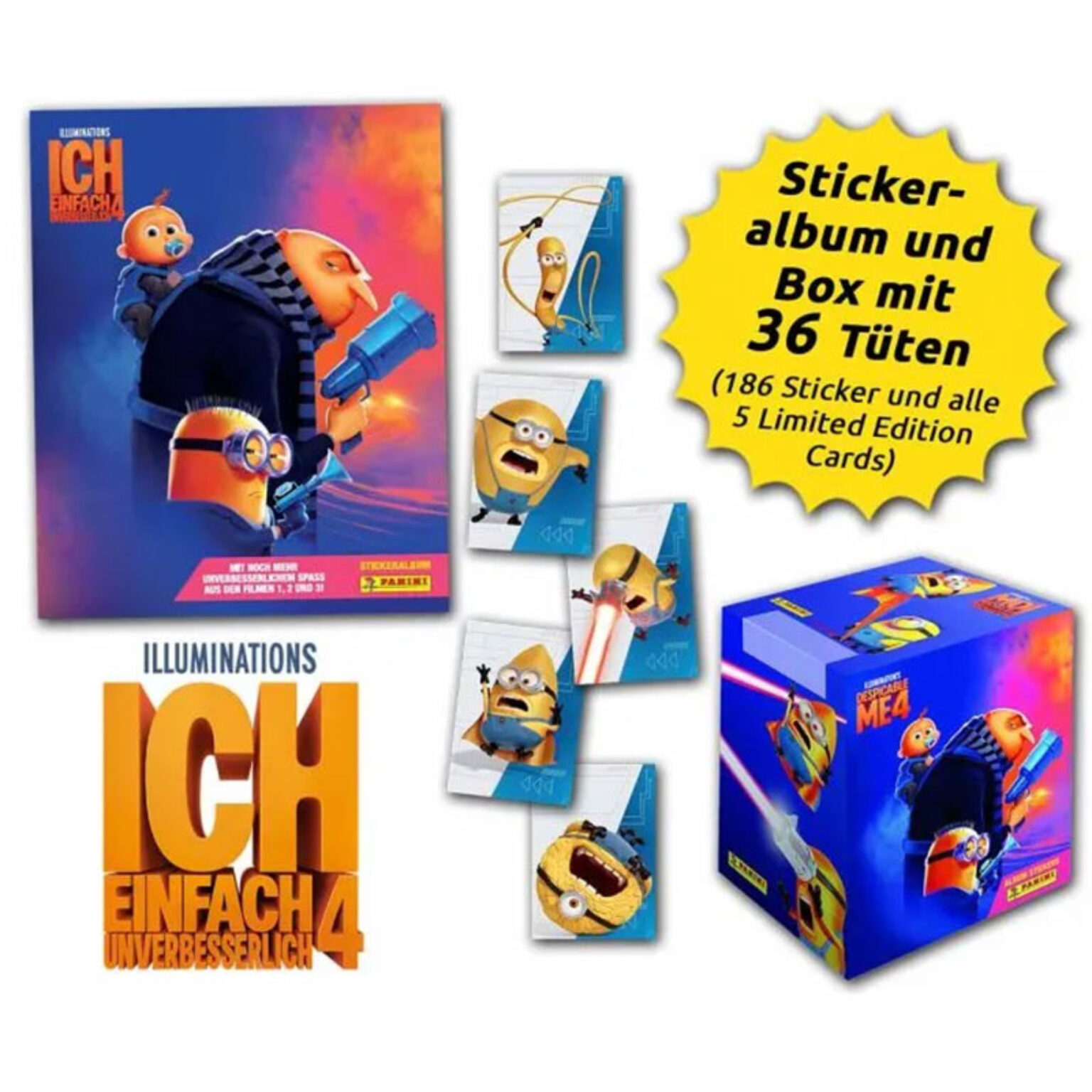 "Ich Einfach unverbesserlich 4" Sticker BoxBundle ab Juli 2024