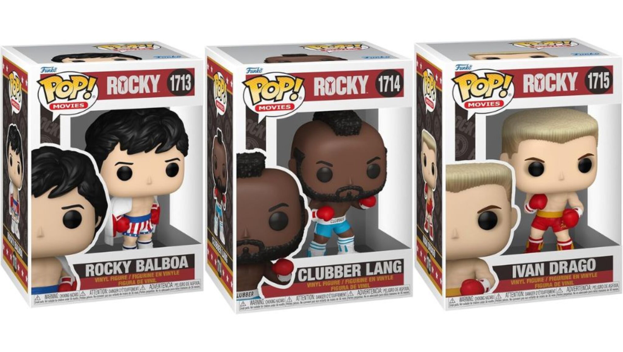 Funko Pop! Movies "Rocky Balboa", Lang" & "Ivan Drago" ab