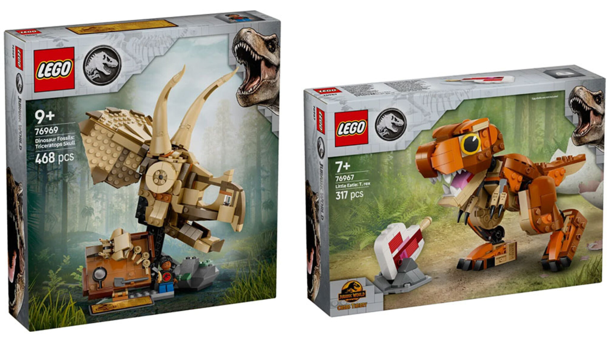 Lego Rapi T LEGO Jurassic World: Triceratops-Schädel #76969 & Little Eatie: T.Rex ...
