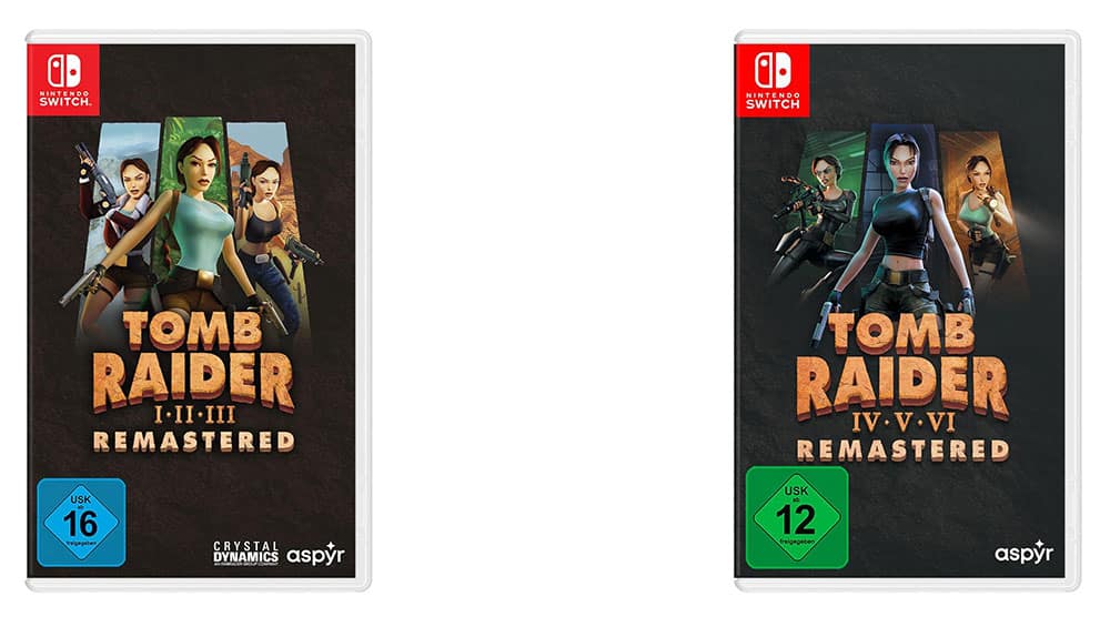 „Tomb Raider I-III & IV-VI Remastered“ für die Nintendo Switch für je 19,99€