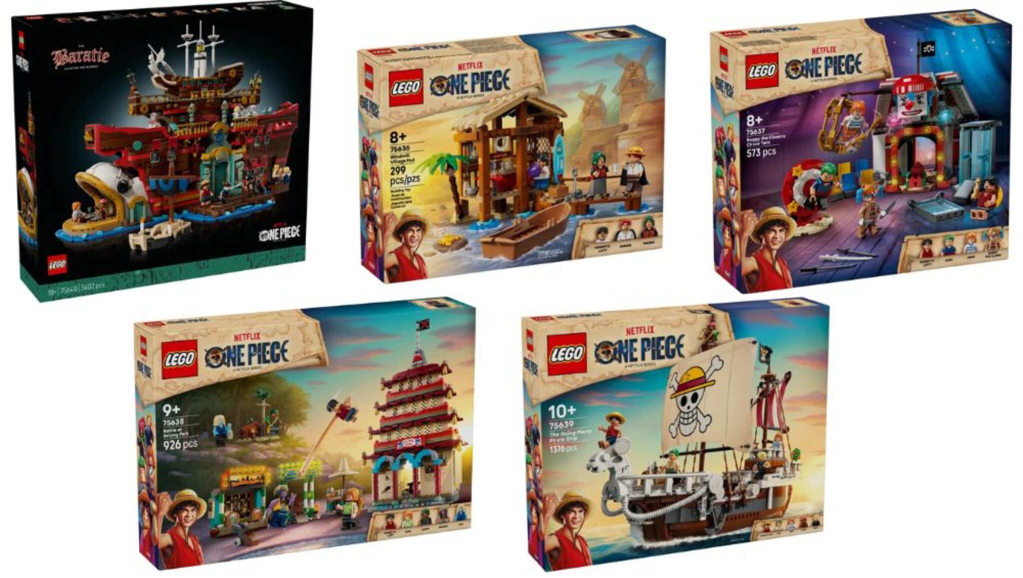 Seven Set LEGO One Piece: 7 Sets ab August 2025
