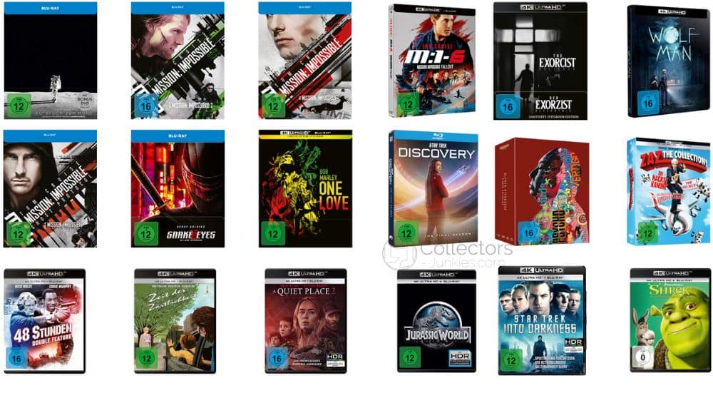 „2 für 1 Aktion“ bei Amazon mit 4K UHDs, Blu-rays & DVDs – Auswahl aus über 200 Artikeln