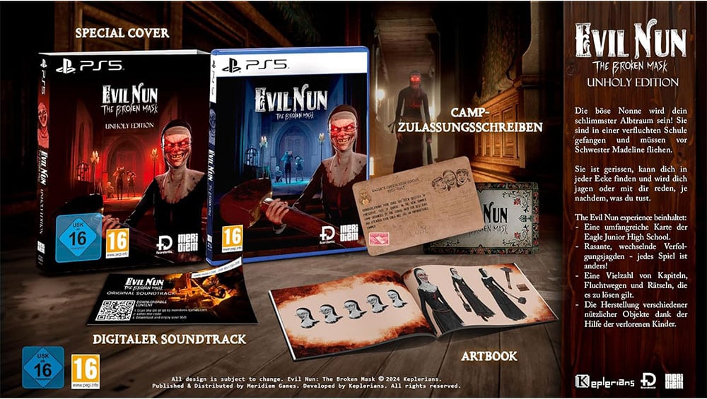 „Evil Nun: The Broken Mask“ Unholy Edition für die Playstation 5 für 12,49€