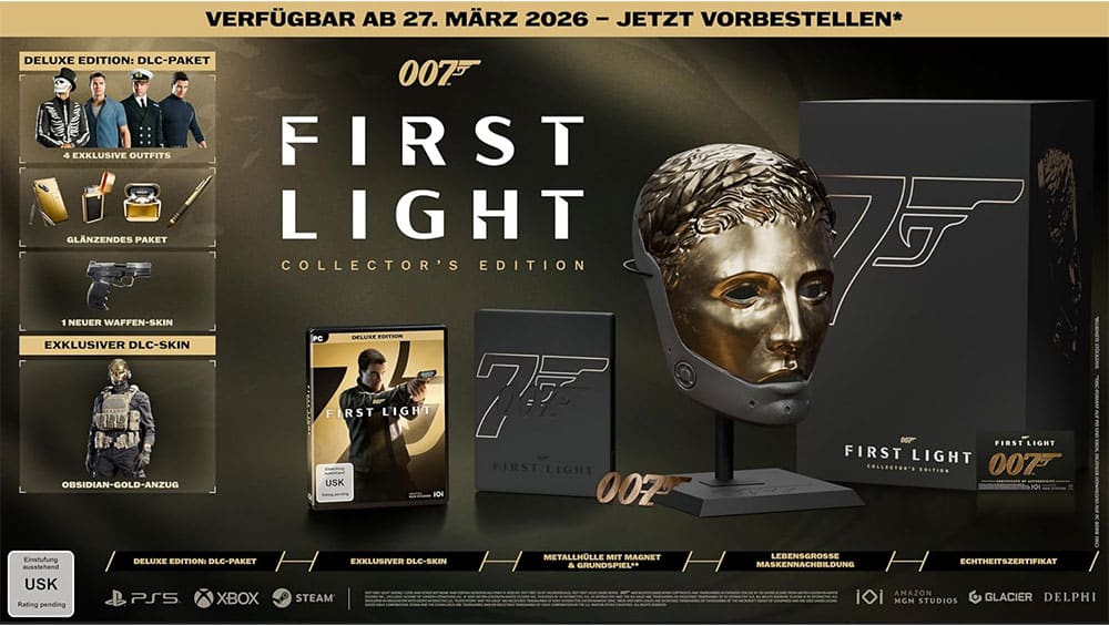 „007 First Light“ 2 Collectors Editions & Standard Varianten für die Playstation 5, Xbox Series X, Nintendo Switch 2 & PC ab 2026 – Update4