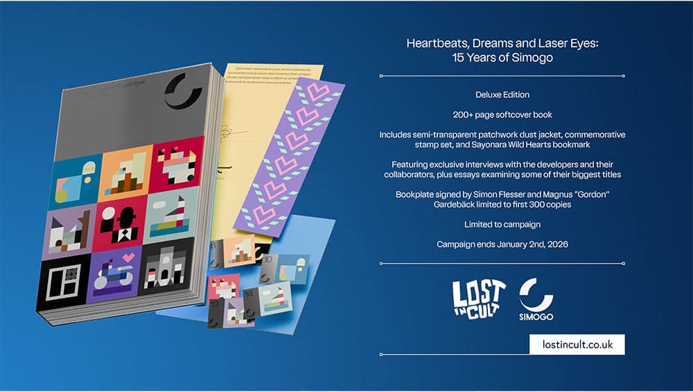 „Heartbeats, Dreams and Laser Eyes: 15 Years of Simogo“ Deluxe Edition & Standard Variante ab 4. Quartal 2026