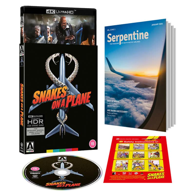 „Snakes On A Plane“ 4K UHD & Blu-ray Limited Edition ab Januar 2026 (UK)