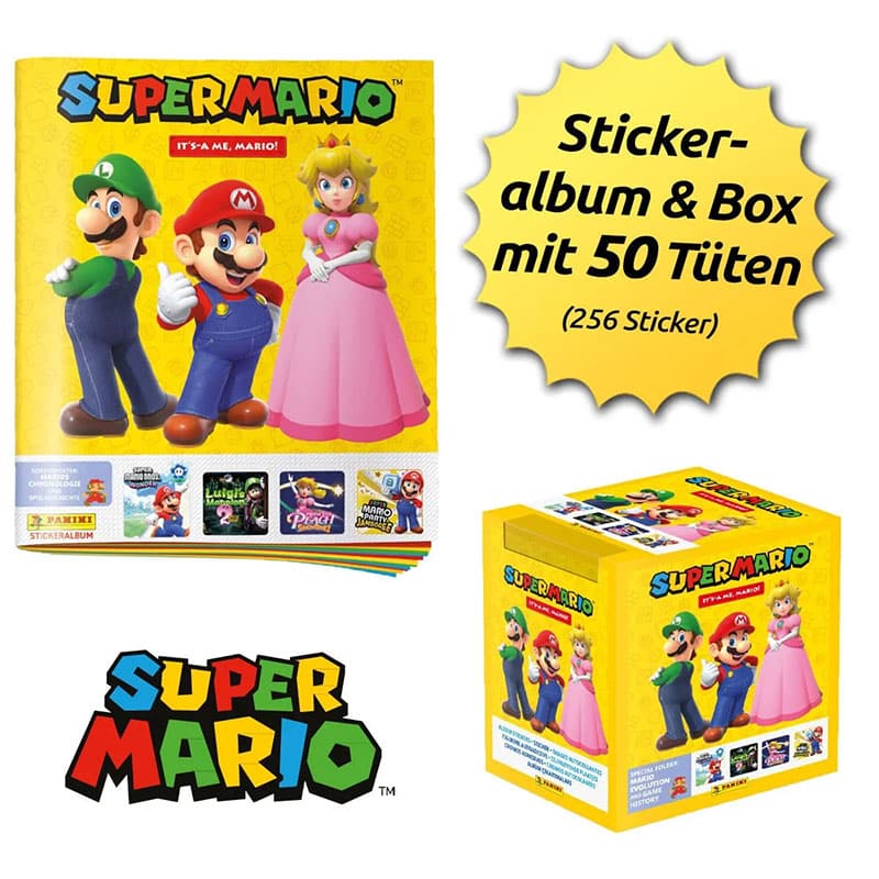 Super Mario „Its-a me, Mario“ Stickerkollektion