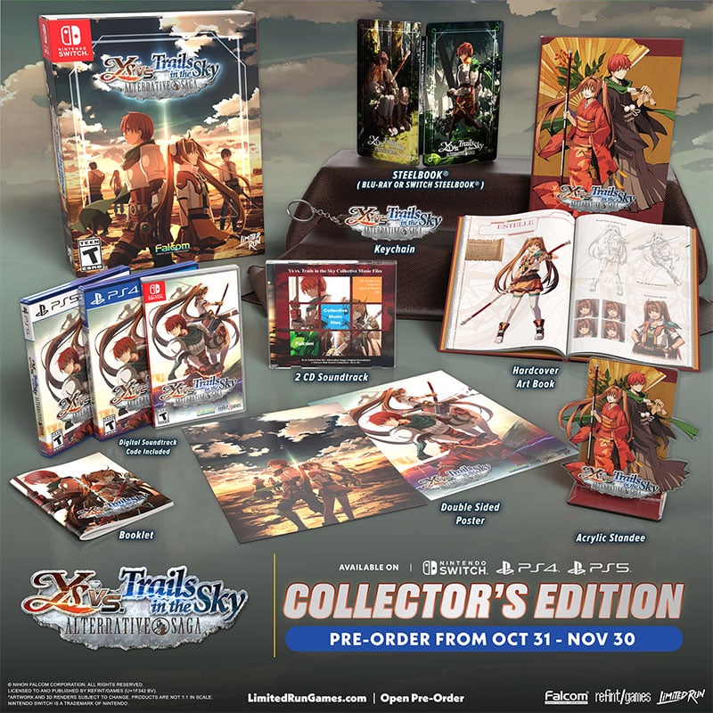 „Ys vs. Trails in the Sky: Alternative Saga“ Collectors Edition ab 3. Quartal 2026