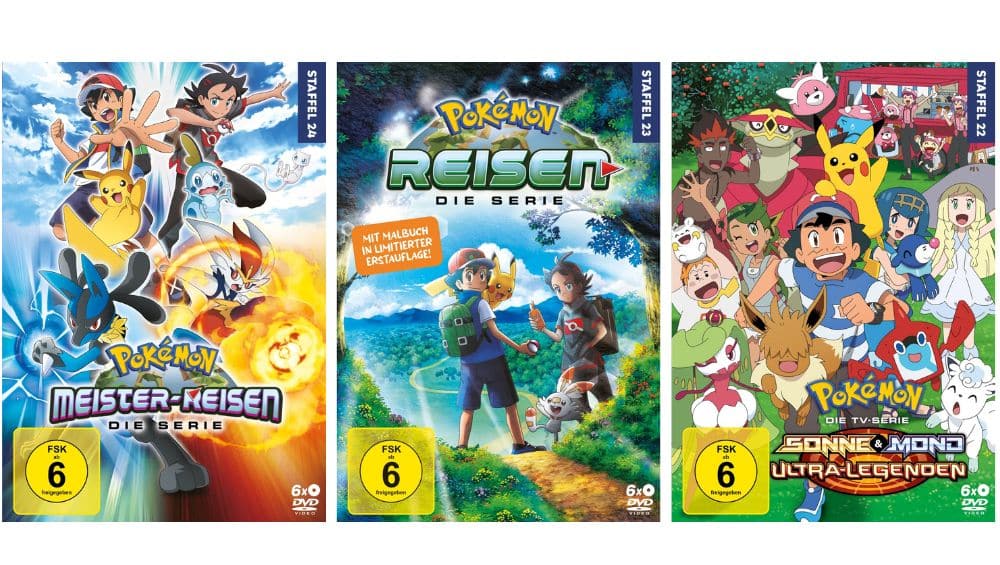 Pokémon Aktion im Polyband Shop mit Staffeln auf DVD für je 24,99€