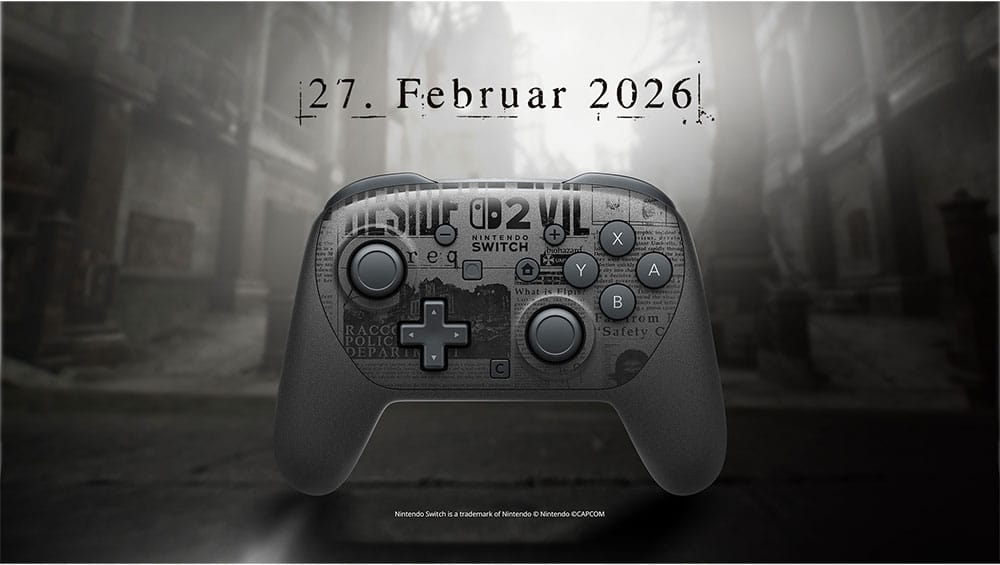Nintendo Switch 2 Pro Controller im „Resident Evil Requiem“-Design ab Februar 2026