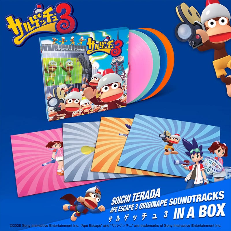 „Ape Escape 3“ Originape Soundtracks in a Box auf Vinyl ab März 2026