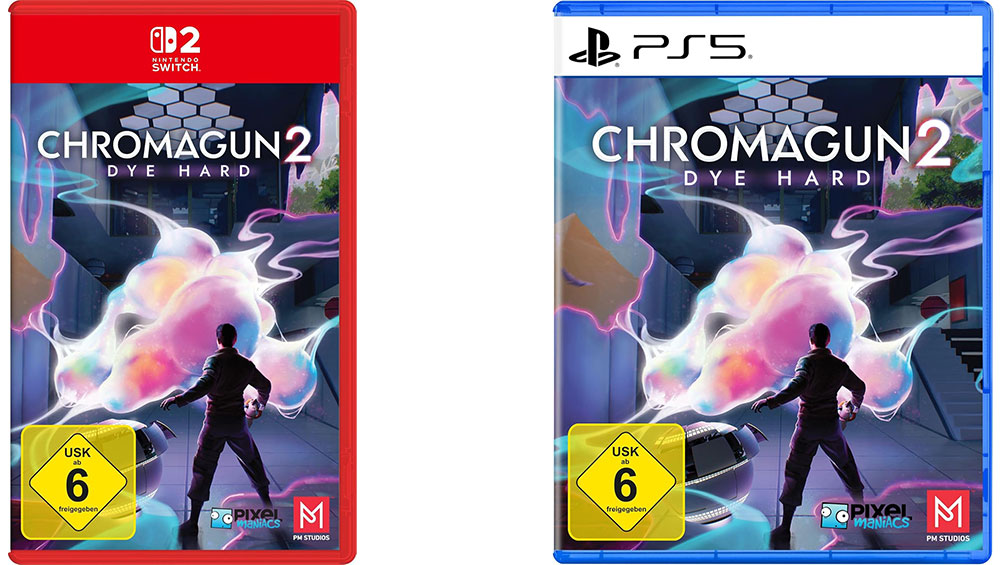 „ChromaGun 2: Dye Hard“ für die Playstation 5 & Nintendo Switch 2 ab Februar 2026