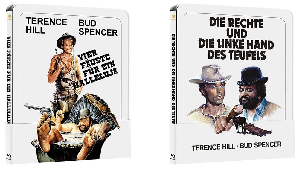 „Die Rechte und die Linke Hand des Teufels“ & „Vier Fäuste für ein Halleluja“ im Blu-ray Steel Book