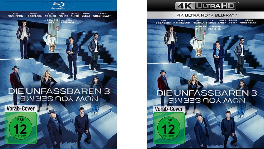 „Die Unfassbaren 3 – Now you see me“ im 4K Steelbook & Standard Varianten ab 1. Quartal 2026