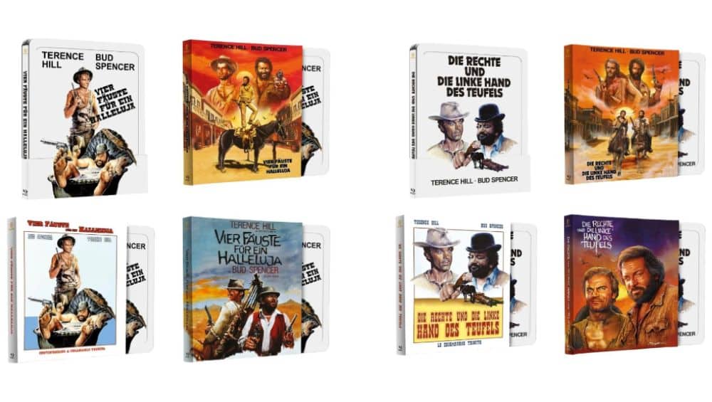 „Die Rechte und die Linke Hand des Teufels“ & „Vier Fäuste für ein Halleluja“ im Blu-ray Steel Book ab 2026 – Update