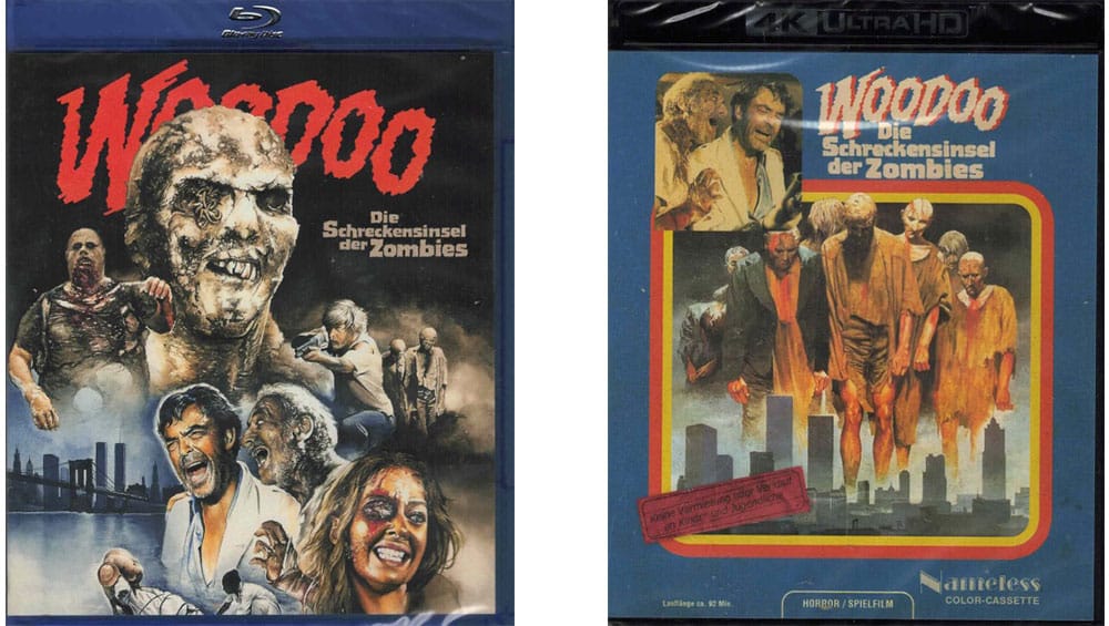 „Woodoo – Die Schreckensinsel der Zombies“ Standard Varianten auf 4K UHD & Blu-ray