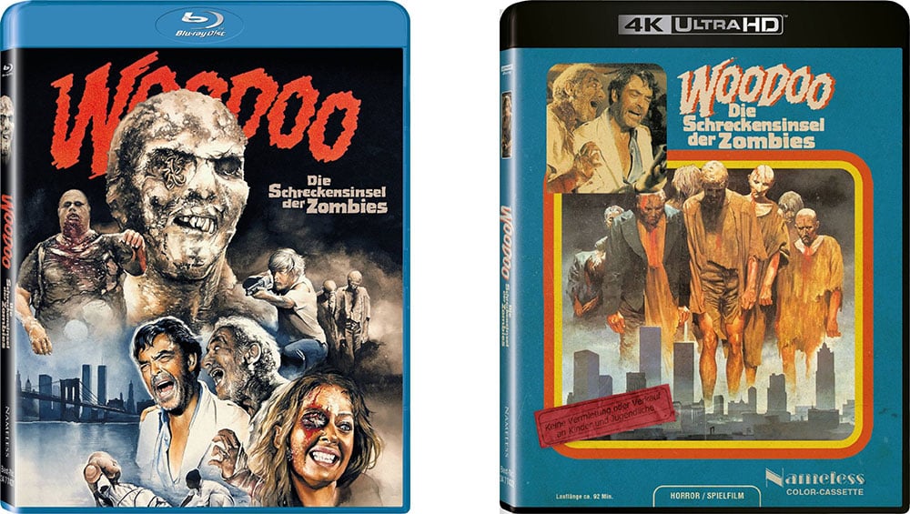 „Woodoo – Die Schreckensinsel der Zombies“ Standard Varianten auf 4K UHD & Blu-ray