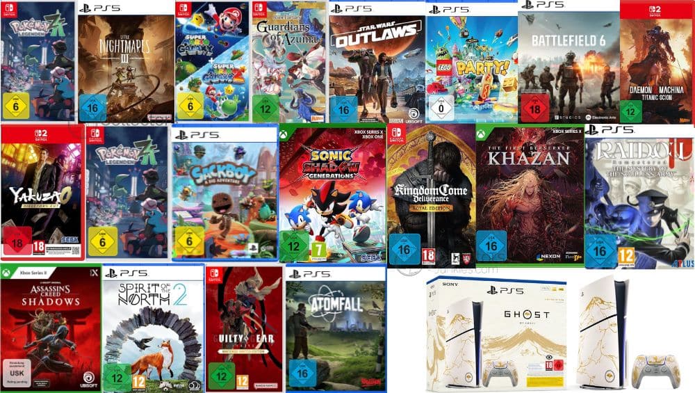 Reduzierte Games bei Amazon für Playstation, Xbox, Nintendo – Update