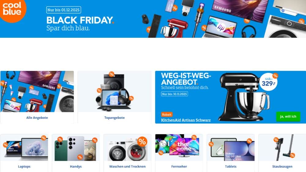 Black Friday Angebote bei Coolblue