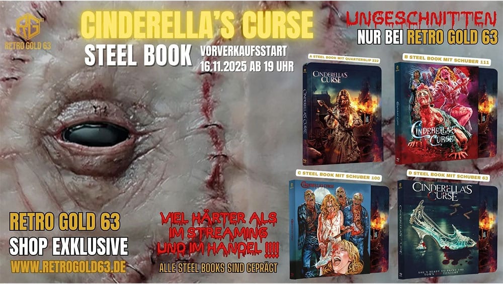 „Cinderella’s Curse“ in mehreren Blu-ray Steel Books