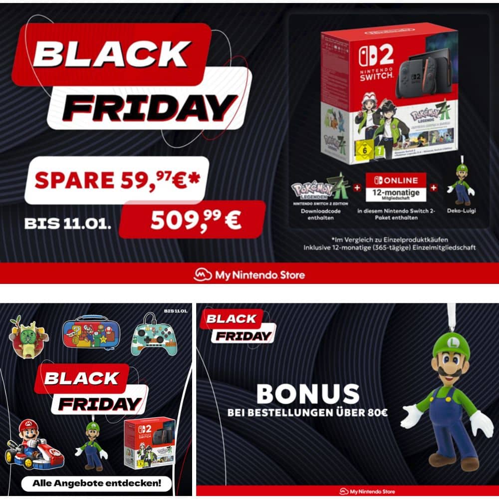 My Nintendo Store – Black Friday / Happy Holidays Aktion – Update