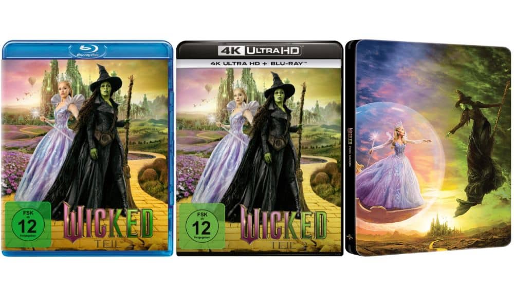 „Wicked: Teil 2“ in 4K Steelbooks & Standard Varianten ab 1. Quartal 2026 – Update2