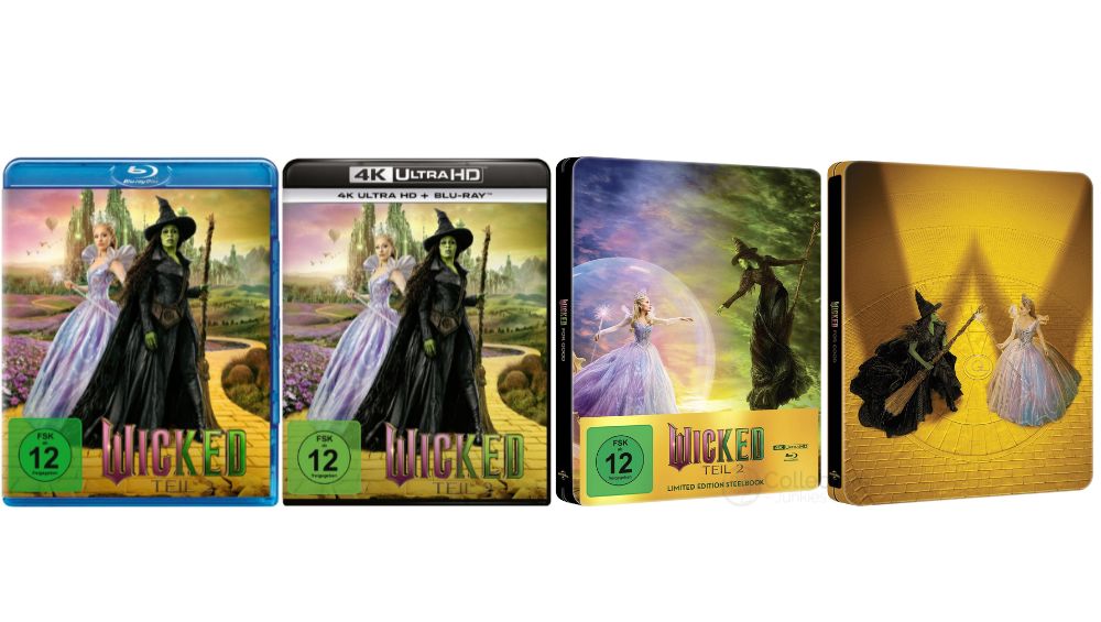 „Wicked: Teil 2“ in 4K Steelbooks & Standard Varianten ab 1. Quartal 2026 – Update3