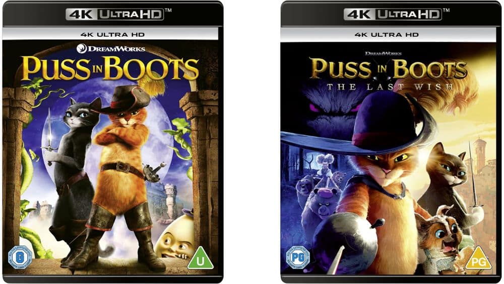 „Puss in Boots“ & „Puss in Boots: The Last Wish“ auf 4K UHD ab Februar 2026 (UK)