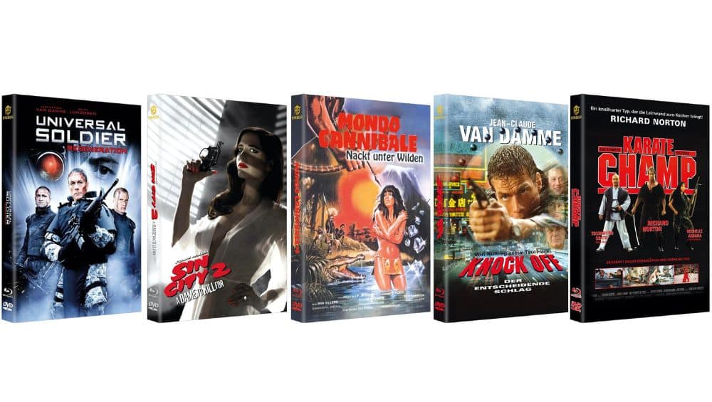 „Knock Off“, „Universal Soldier Regeneration“, „Sin City 2“ und weitere Titel in Blu-ray Hartboxen ab Februar 2026