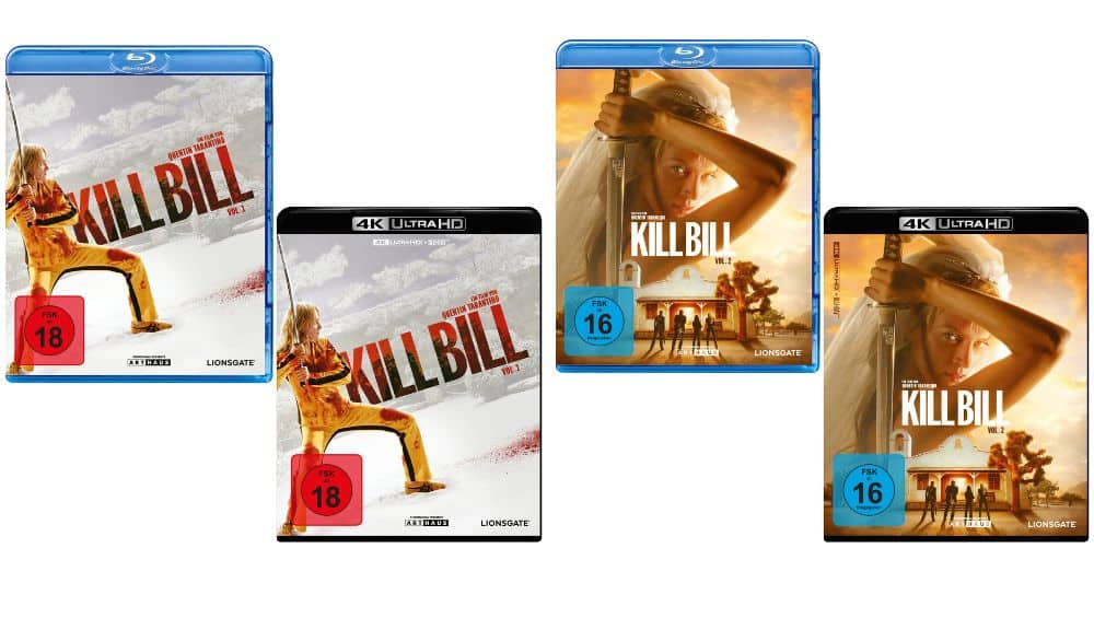 „Kill Bill – Volume 1 & Volume 2“ in 4K- & Blu-ray Standard Varianten ab März 2026