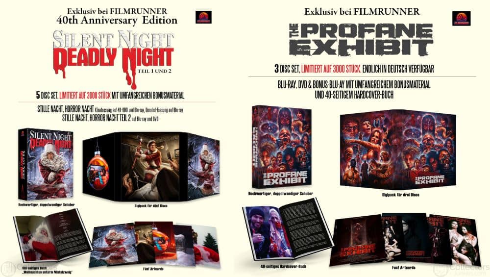 „The Profane Exhibit“ & „Silent Night, Deadly Night“ in Digipaks ab 2026