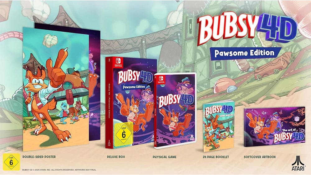 „Bubsy 4D“ Pawsome Edition für die Nintendo Switch & Switch 2 ab Mai 2026