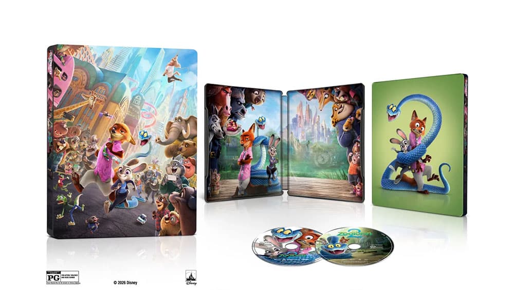 „Zoomania 2“ im 4K Steelbook & Standard Varianten ab 2. Quartal 2026 (US)