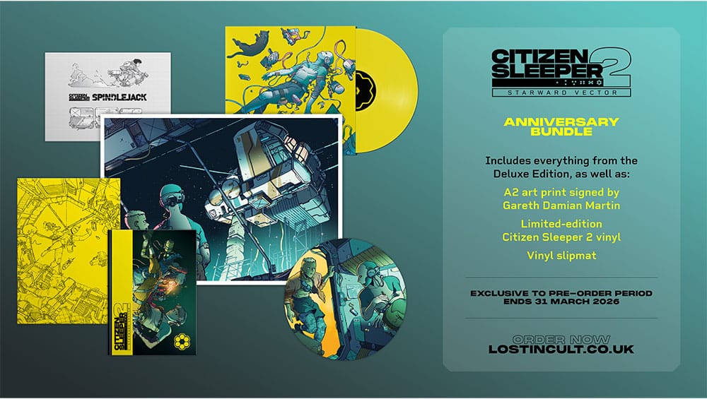 „The Citizen Sleeper 2 Collection“ mit Design Works, Soundtrack Vinyl, Tabletop & Anniversary Edition ab 4. Quartal 2026