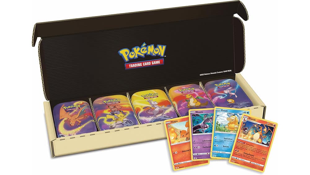 Pokémon-Sammelkartenspiel „Mini-Tin-Box-Bundle Kanto-Stärke“