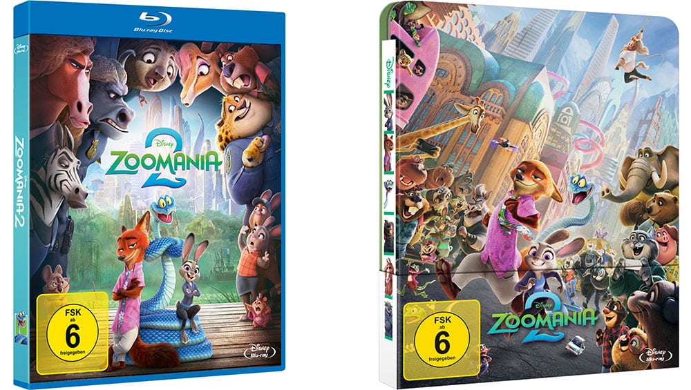 „Zoomania 2“ im Blu-ray Steelbook & Standard Varianten ab 1. Quartal 2026 | 4K Steelbook in den USA – Update2