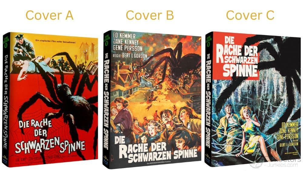 „Die Rache der schwarzen Spinne“ in 3 Blu-ray Mediabooks ab Mai 2026 – Update