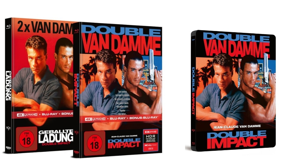 „Double Impact“ in 4K Mediabooks ab Dezember 2025 & im 4K Steelbook ab November 2026 – Update4